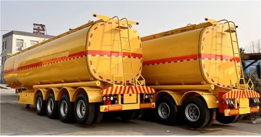 4 Axle 50000 Liters Petroleum Tanker Trailer will export to Dominica