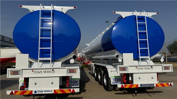 Palm Oil Stainless Steel Tri-Axle 45000 Liters Oil Transport Tanker Trailers for Sale in Mauritius