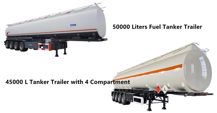 Fuel Tanker Trailer for Sale | 45,000 Ltr Capacity Tank - TITAN Vehicle Co., Ltd