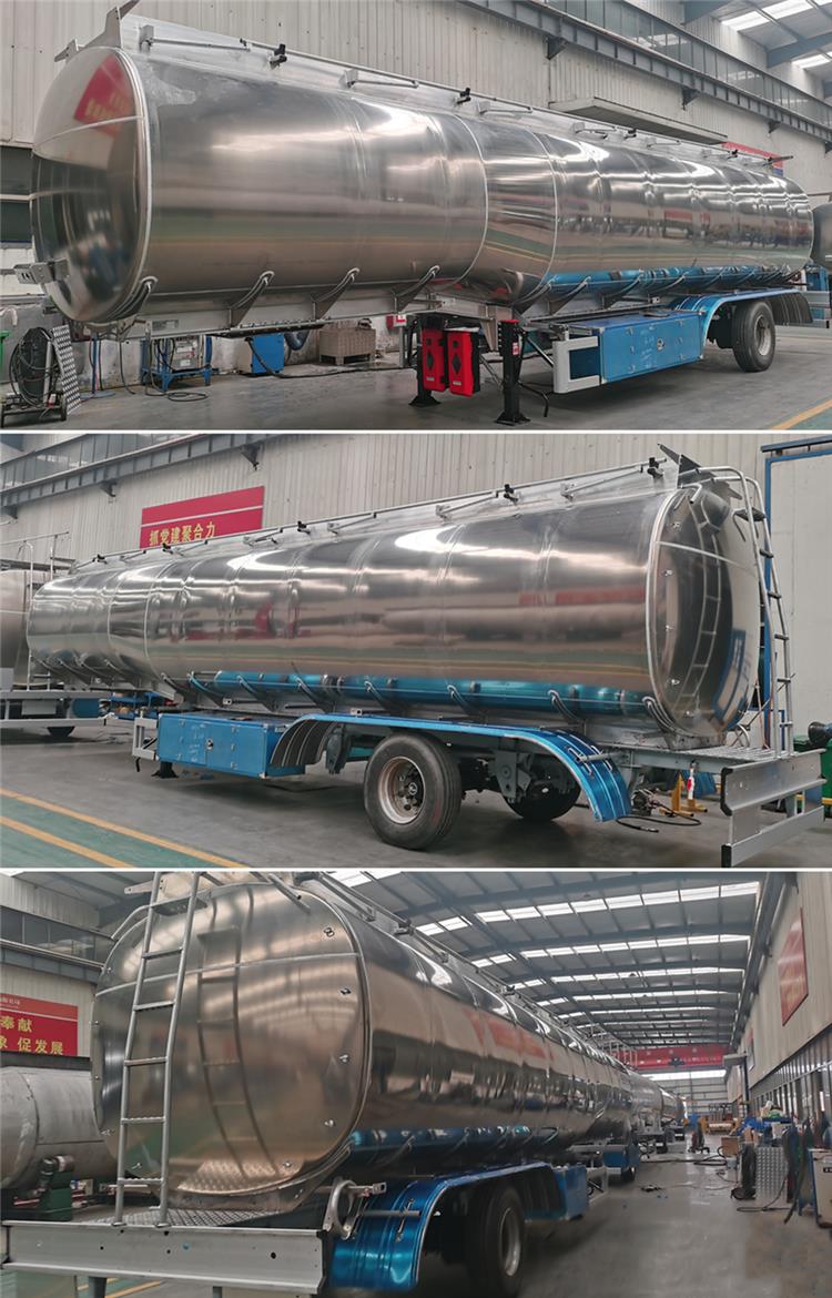 Aluminum Alloy Fuel Tanker Trailer Tanker for Lube Oil & Petroleum Products