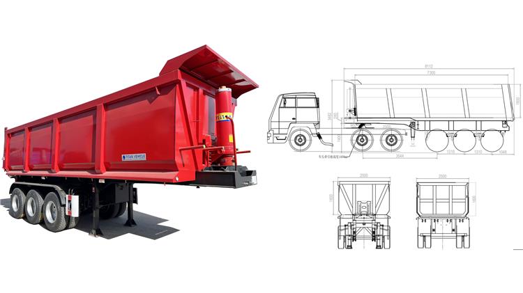 Henred Semi Tipper Trailer for Sale In Tanzania | Henred Fruehauf Trailers Prices