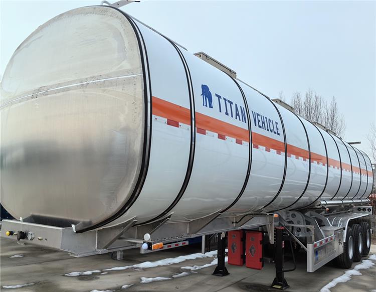 42000 Liters Aluminum Tanker Trailer for Sale In Tanzania