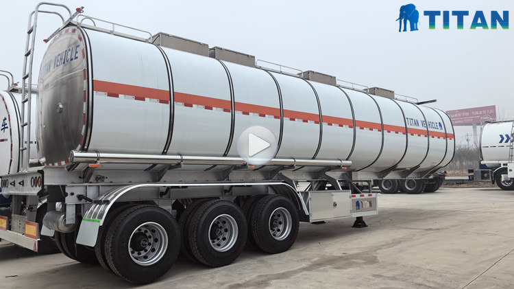 35000 Liters Stainless Steel Tanker Trailer for Sale In Mauritius