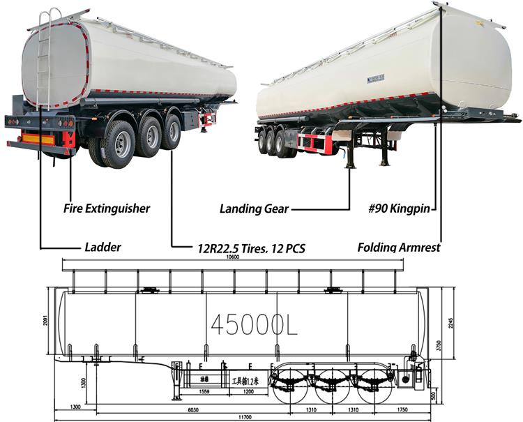 Fuel Tank Trailer Prices | Fuel Tanker Semi Trailer Cost