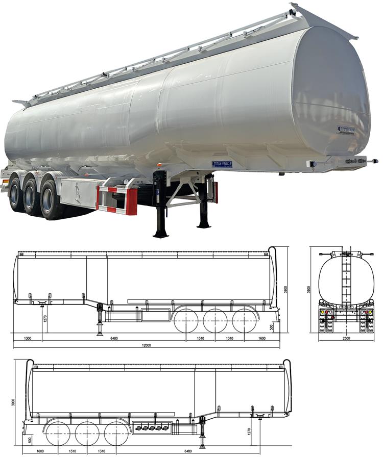45000 Liters Fuel Tanker Trailer Prices for Sale In Zimbabwe