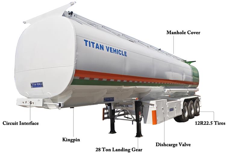 Road Fuel Transport Tanker Semi Trailer Price for Sale In Zimbabwe Harare