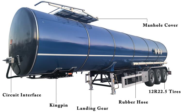 Chemical Bitumen Tanker Trailer | Petrol Tanker for Sale In Guyana