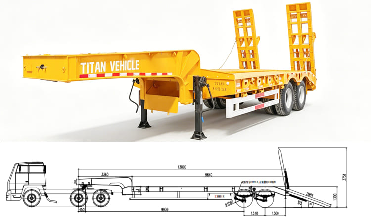 2 Axle Low Bed Trailer for Sale in Tema, Ghana