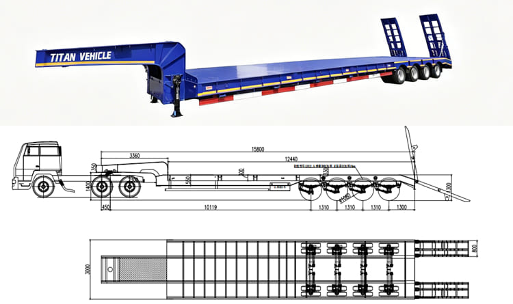 4 Axle Low Loader Trailer for Sale in Guyana