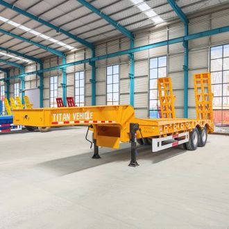 2 Axle Low Bed Trailer for Sale